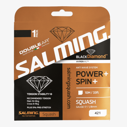 SALMING Black Diamond String Single Black Single 10m