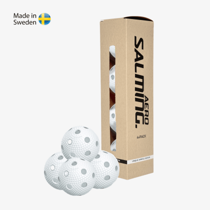SALMING Aero Ball 4-pack, white