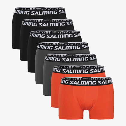 SALMING Sarek Boxer 7-pack Black/Grey/Orange