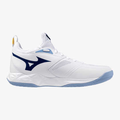 MIZUNO Wave Dimension Unisex White / Bellwetherblue / Belairblu