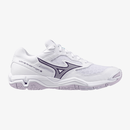 MIZUNO Wave Phantom 3 Women White / Violetindigo / Camelliaros