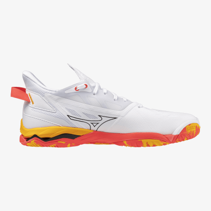 MIZUNO Wave Mirage 5 Unisex White / Fiery Coral 2 / Citrus
