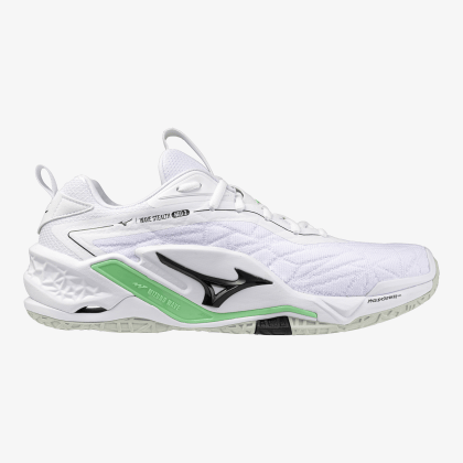 MIZUNO Wave Stealth Neo 2 Unisex White / Black / Frozen Emerald