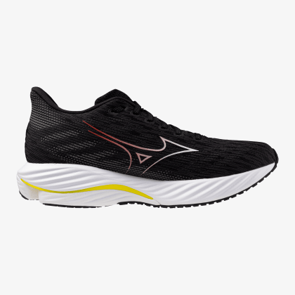 MIZUNO Wave Rider 28 Men Black / White / Evening Primrose