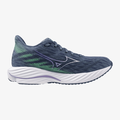 MIZUNO Wave Rider 28 Women Citadel / White / Neo Mint