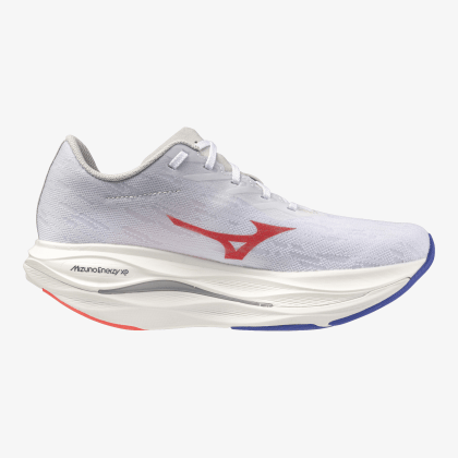 MIZUNO Wave Rebellion Flash 3 Women White / Striking Coral / Iris Bloo