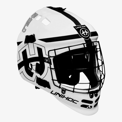 UNIHOC Goalie Mask Shield JR White/Black