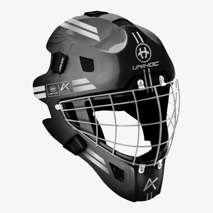 UNIHOC Goalie Mask Alpha 44 Black/Silver