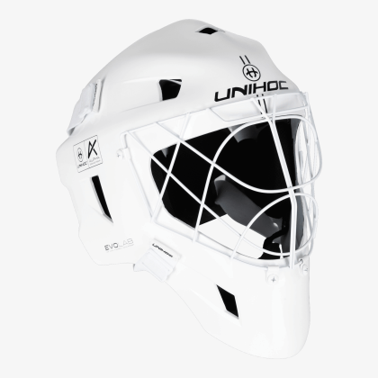 UNIHOC Goalie Mask Alpha Prime Evolab White