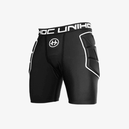 UNIHOC goalie shorts Flow black/white