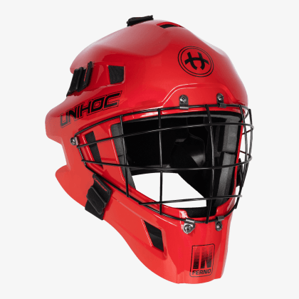 UNIHOC goalie mask Inferno 44 red