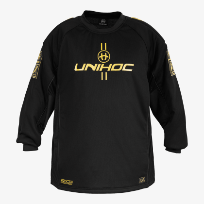 UNIHOC goalie sweater Alpha Evolab black/gold