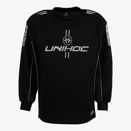 UNIHOC goalie sweater Alpha black/silver