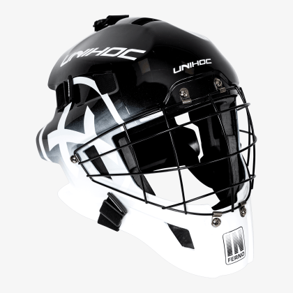 UNIHOC Goalie Mask Inferno 44 Black/White