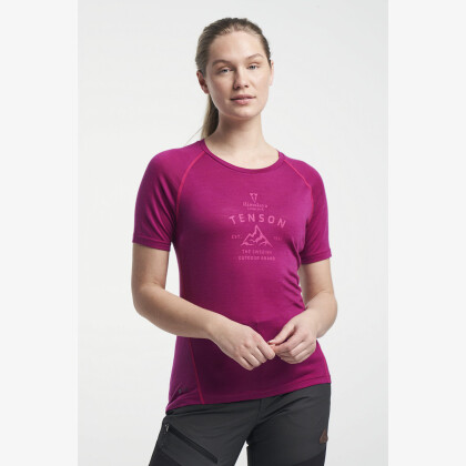 TENSON Himalaya Wool Tee W fialové