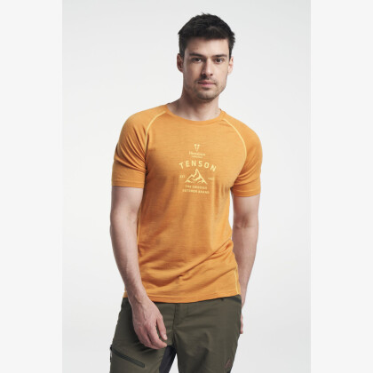 TENSON Himalaya Wool Tee M tmavě oranžové
