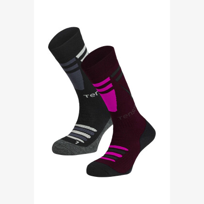 TENSON Core Ski Socks 2-pack tmavě fialový