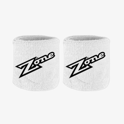 ZONE Wristband Old School 2-pack white/black